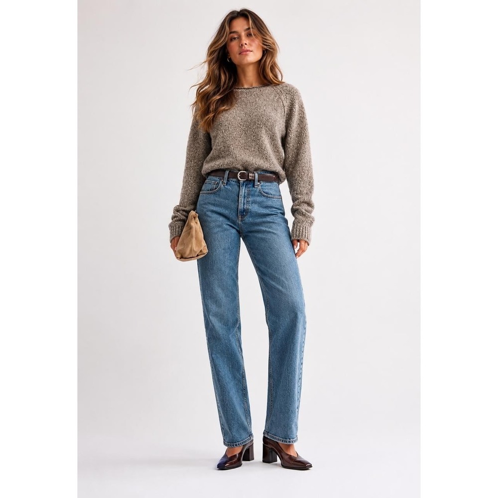 ABERCROMBIE & FITCH‎ Women's 90s Relaxed Jeans High Rise 38 Cotton Blend